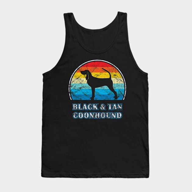 Black and Tan Coonhound Vintage Design Dog Tank Top by millersye